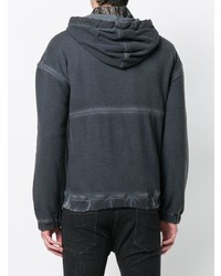 Sweat à capuche gris foncé Poan