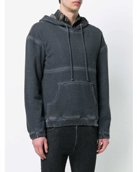 Sweat à capuche gris foncé Poan