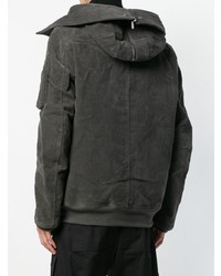 Sweat à capuche gris foncé Rick Owens DRKSHDW