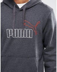 Sweat à capuche gris foncé Puma