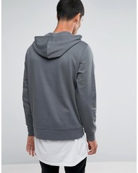 Sweat à capuche gris foncé Asos