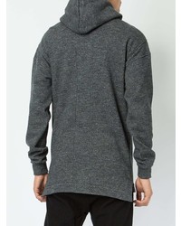 Sweat à capuche gris foncé Balmain