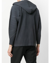 Sweat à capuche gris foncé Homme Plissé Issey Miyake