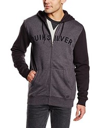 Sweat à capuche gris foncé Quiksilver