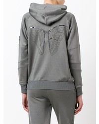 Sweat à capuche gris foncé Jo No Fui