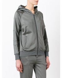 Sweat à capuche gris foncé Jo No Fui