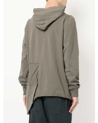 Sweat à capuche gris Rick Owens DRKSHDW