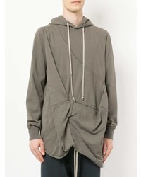 Sweat à capuche gris Rick Owens DRKSHDW