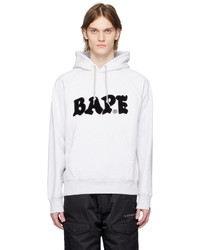 Sweat à capuche gris BAPE