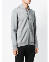 Sweat à capuche gris Emporio Armani