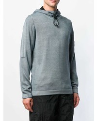 Sweat à capuche gris Stone Island