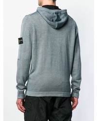 Sweat à capuche gris Stone Island