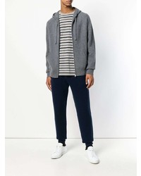 Sweat à capuche gris Z Zegna