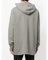 Sweat à capuche gris Rick Owens DRKSHDW