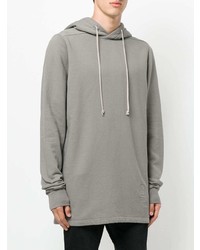 Sweat à capuche gris Rick Owens DRKSHDW