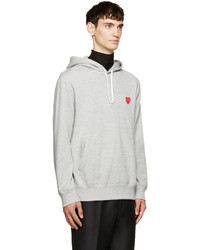 Sweat à capuche gris Comme des Garcons