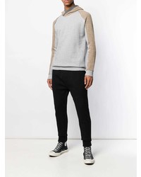 Sweat à capuche gris Dondup