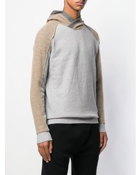 Sweat à capuche gris Dondup