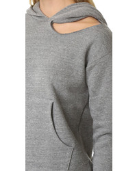 Sweat à capuche gris LnA