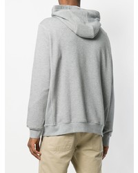 Sweat à capuche gris MSGM