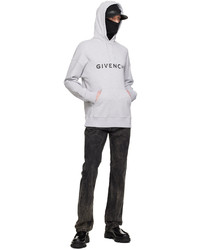 Sweat à capuche gris Givenchy