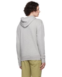 Sweat à capuche gris MAISON KITSUNÉ