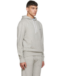 Sweat à capuche gris MAISON KITSUNÉ