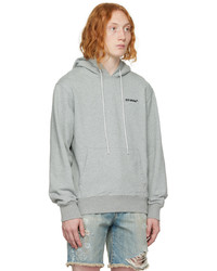 Sweat à capuche gris Off-White