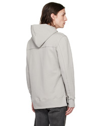 Sweat à capuche gris John Elliott