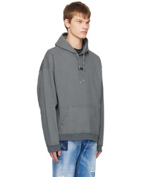 Sweat à capuche gris DSQUARED2