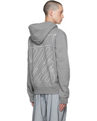 Sweat à capuche gris Off-White