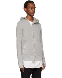 Sweat à capuche gris Boris Bidjan Saberi