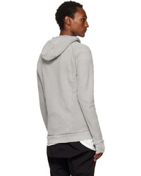 Sweat à capuche gris Boris Bidjan Saberi