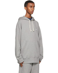 Sweat à capuche gris Acne Studios