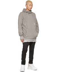 Sweat à capuche gris Boris Bidjan Saberi