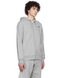 Sweat à capuche gris A.P.C.