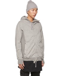 Sweat à capuche gris Boris Bidjan Saberi