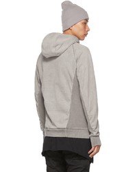 Sweat à capuche gris Boris Bidjan Saberi