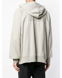 Sweat à capuche gris Rick Owens