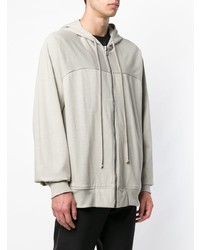 Sweat à capuche gris Rick Owens