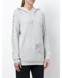 Sweat à capuche gris McQ Alexander McQueen