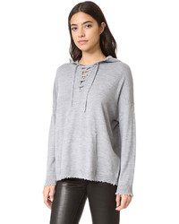 Sweat à capuche gris The Kooples