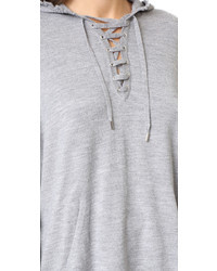 Sweat à capuche gris The Kooples