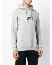 Sweat à capuche gris Tommy Jeans