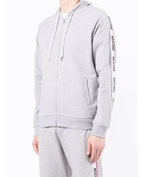 Sweat à capuche gris Moschino