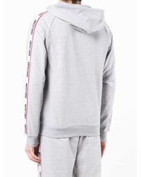 Sweat à capuche gris Moschino