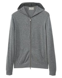 Sweat à capuche gris Mango