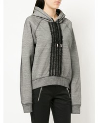 Sweat à capuche gris Dsquared2