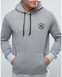 Sweat à capuche gris Converse