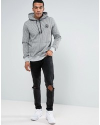 Sweat à capuche gris Converse